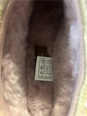 UGG Pink Shearling-Lined Slipper